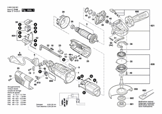 BOSCH Zweilochmutterndreher | Ersatzteile für PWS 1000-125 | 1619P08927