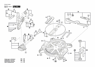BOSCH Hub-/Schwenkeinheit | Ersatzteile für 1131 | 2610Z02385