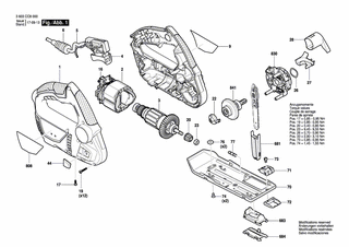 BOSCH Gehäusebaugruppe | Ersatzteile für EasyCut 50 | 1600A009PG