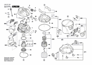 BOSCH Leiterplatte | Ersatzteile für AdvancedVac 20 | 1619PB0820