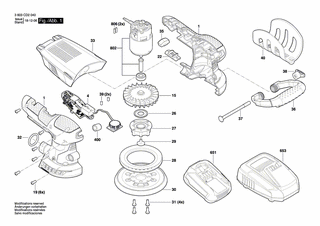 BOSCH Axiallüfter | Ersatzteile für AdvancedOrbit 18 | 1619PA9879