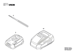 BOSCH Firmenschild AdvancedCut 18 | Ersatzteile f�r AdvancedCut 18 | 160111A5VR