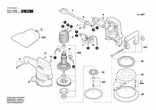 BOSCH Schleifteller | Ersatzteile für 7405 | 2610396563