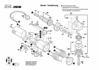 BOSCH Zweilochmutterndreher | Ersatzteile für PWS 650-125 | 1619P08927