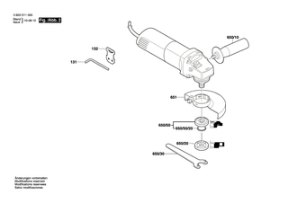 BOSCH Zweilochmutterndreher | Ersatzteile für PWS 650-125 | 1619P08927