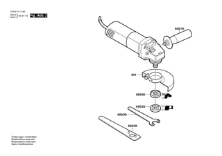 BOSCH Schleifspindel | Ersatzteile f�r PWS 1500 | 1607000D6A