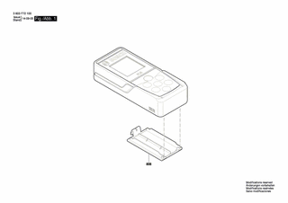 BOSCH Batteriedeckel | Ersatzteile für PLR 30 C | 2609101204