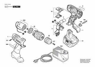 BOSCH Schnell-Lader AUS 240/7,2-14,4V, 1h | Ersatzteile für PSR 14,4-2 | 2607224395