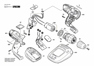 BOSCH Gehäusesatz GRUEN | Ersatzteile für PSR 14,4 LI-2 | 2609002099