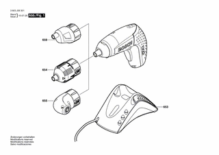 BOSCH Hw-Winkelgetriebe | Ersatzteile für IXO 4 | 2609002364