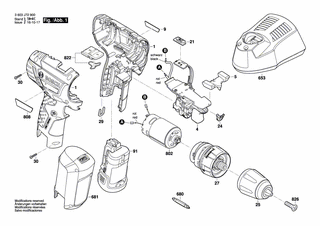BOSCH Batteriehalter für 10,8 V | Ersatzteile für EasyDrll 12-2 | 1600A007SS