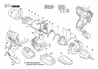 BOSCH EL-Baugruppe | Ersatzteile für PSR 14,4 LI-2 | 1600A004BP