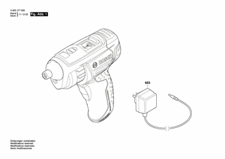 BOSCH Ladegerät GB 230/3,6V,5h | Ersatzteile für PSR Select | 2609003265