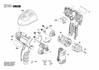 BOSCH Umschalthebel | Ersatzteile für PSR 1080 LI | 1600A00729