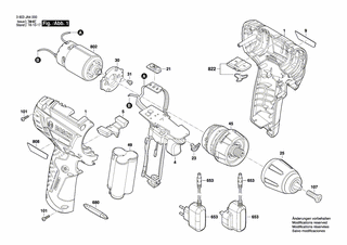 BOSCH Umschalteinheit | Ersatzteile für PSB Easy LI-2 | 1600A00R9E