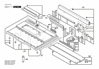 BOSCH Schienentisch | Ersatzteile für PTS 10 | 1609203P37