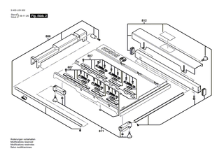 BOSCH Schienentisch | Ersatzteile für PTS 10 | 1609203P37