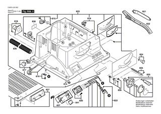 BOSCH Schienentisch | Ersatzteile für PTS 10 | 1609203P37
