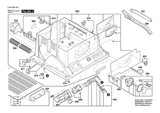 BOSCH Profilstrebe | Ersatzteile f�r PTS 10 | 1619PA3207