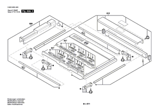 BOSCH Profilstrebe | Ersatzteile für PTS 10 | 1619PA3209