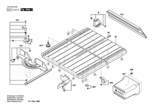 BOSCH Zugstange | Ersatzteile fr AdvancedTableCut 52 | 1609B02827