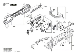 BOSCH Lagerträger | Ersatzteile für AdvancedTableCut 52 | 1609B02832