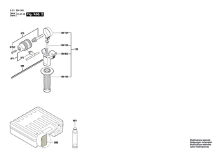 BOSCH Zylinderschraube M3x6,5-4.8 | Ersatzteile für GBH 3-28 DRE | 2603410001