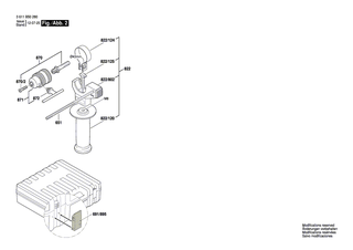 BOSCH Getriebegehäuse SCHWARZ | Ersatzteile für GBH 2-23 E | 1617000V82