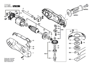 BOSCH Schleifspindel M14, SW17 | Ersatzteile für 9146 | 1603523110