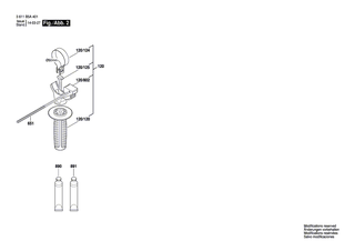 BOSCH Zusatzhandgriff | Ersatzteile für GBH 2000 | 1618B00500