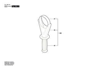 BOSCH Halteklammer | Ersatzteile fr GBH 12-52 D | 1600A0015F