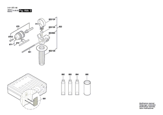 BOSCH Netzanschlussleitung EU 4,15m 2 x 1,0mm H07 RN-F | Ersatzteile für GBH 2-24 DRE | 1614460026