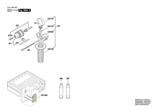 BOSCH Bohrfutterschl�ssel SG2 | Ersatzteile f�r GBH 2-24D | 2607950007
