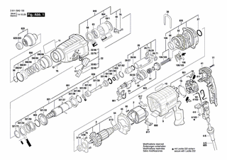 BOSCH Sprengring A22 DIN 7993 | Ersatzteile für GBH 2-24DF | 1604601028