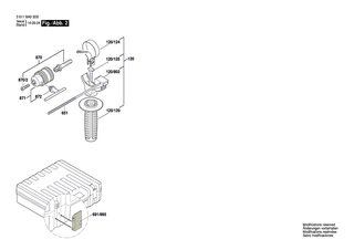 BOSCH Zusatzhandgriff | Ersatzteile für GBH 2-24 | 160202507H
