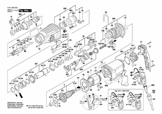 BOSCH Firmenschild | Ersatzteile für GBH 2-26 D/DF | 160111C0PR