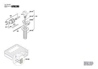 BOSCH Geh�usedeckel BLAU | Ersatzteile f�r GBH 2-26 D/DF | 1615500343