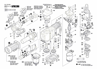 BOSCH Anbaumotor | Ersatzteile für GSH 27 VC | 1617000733