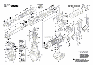 BOSCH Sperrkörper | Ersatzteile für GSH 5 | 1619P07742