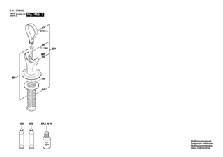 BOSCH Sechskantmutter DIN 936-M8x1-8 | Ersatzteile für GSH 500 | 1613300008