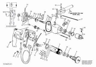 BOSCH Bohrfutterschlüssel | Ersatzteile für 6470 H1 | 2610063333