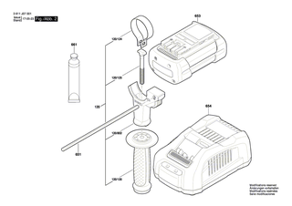 BOSCH Schaltelement | Ersatzteile f�r GBH 36 VF-LI Plus | 1600A001ED