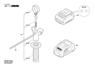 BOSCH Akku-Paket GBA 18V 6.0 AH | Ersatzteile f�r GBH 18V-26 | 2607337263