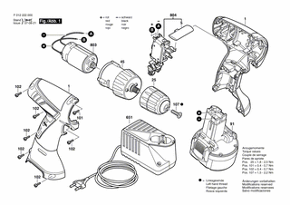 BOSCH Schnell-Lader CN 230/7,2-14,4V, 1h | Ersatzteile fr 2220 | 2607225175