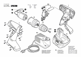 BOSCH Schnell-Lader CN 230/7,2-14,4V, 1h | Ersatzteile fr 2240 | 2607225175
