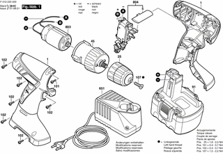 BOSCH Schnell-Lader MAL 240/9,6V, 1h | Ersatzteile für 2250 | 2607225181