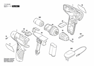 BOSCH Gleichstrommotor 7,2V | Ersatzteile fr 2588 | 1619X07183