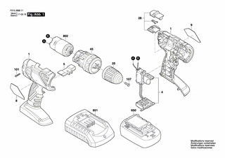 BOSCH Gehäuse | Ersatzteile für 2888 | 1619X03972