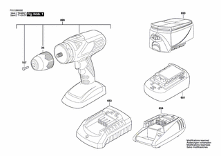 BOSCH Schnellspannbohrfutter | Ersatzteile fr 2888 | 1619X05006