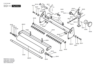 BOSCH Klebeschild | Ersatzteile fr ROYALE 30 | F016A58021